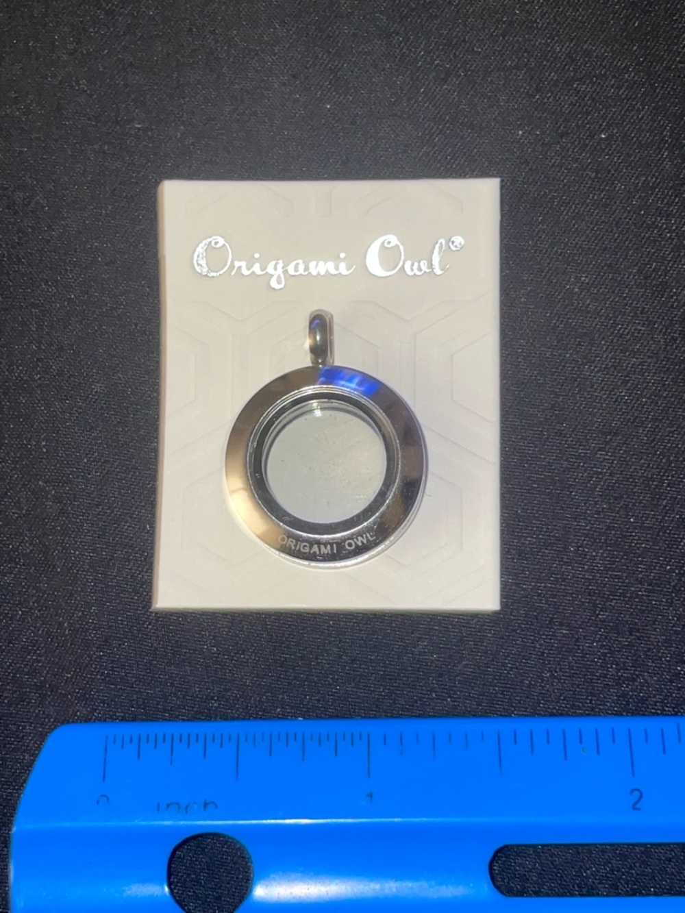 Origami Owl Silver Round Floating Locket Pendant